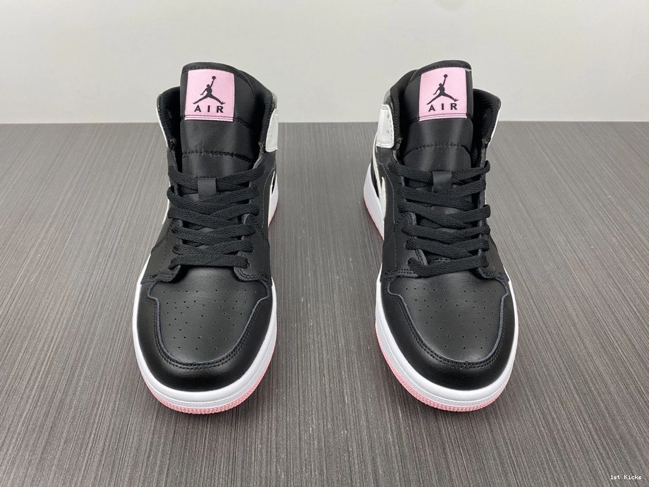 - 1 Mid Pink Arctic 555112-061 (GS) Jordan Black 0513